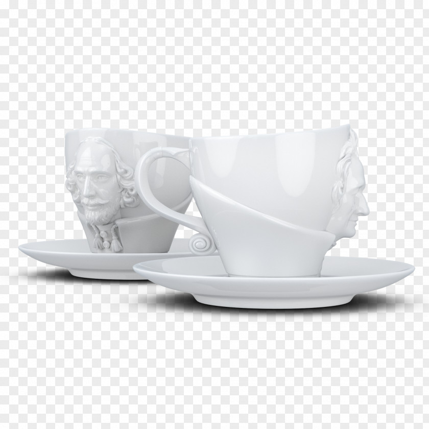Mug Coffee Cup Fiftyeight T801101 Johann Wolfgang Von Goethe Porcelain Mug, 2 Units, White, 12 X 10 Cm Saucer PNG