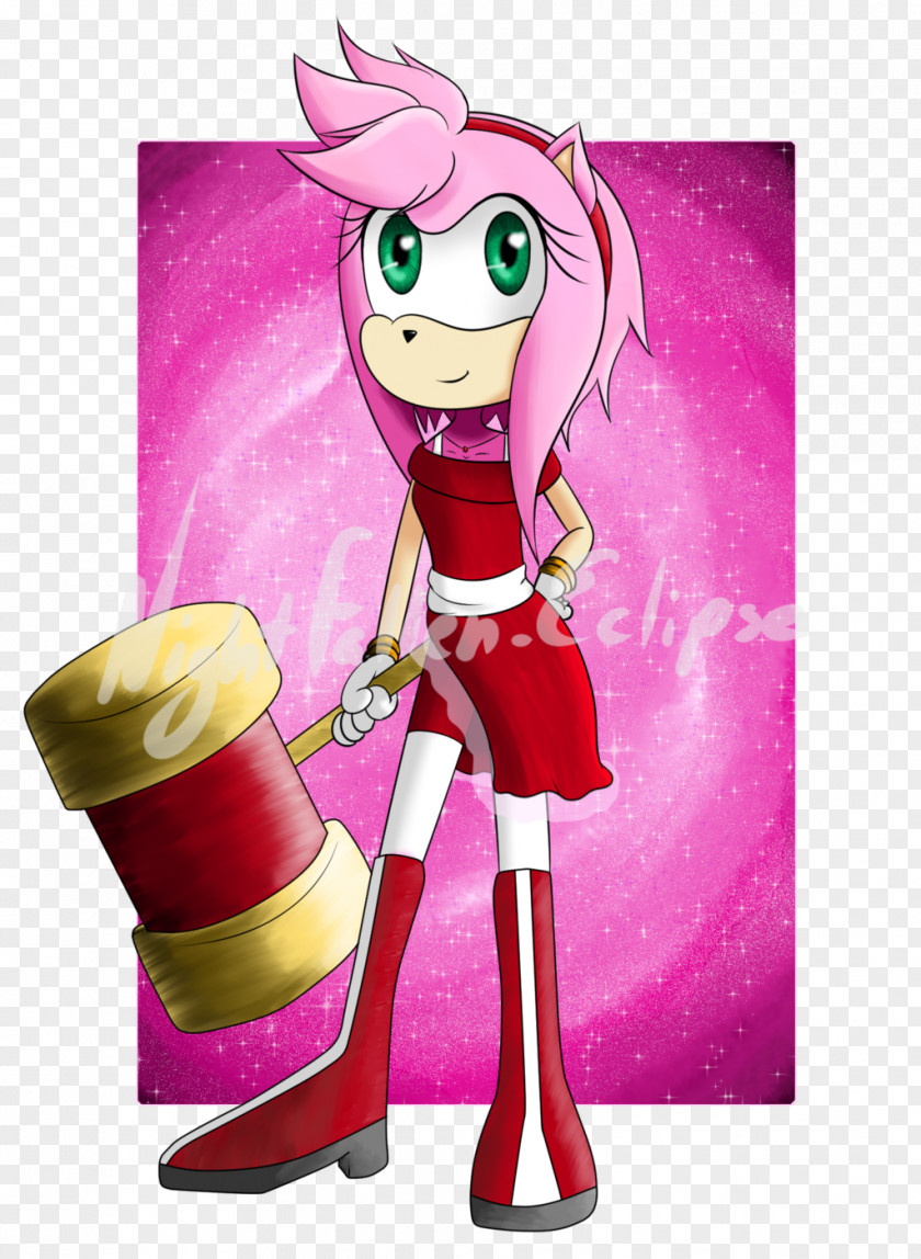 Eclipse Art Amy Rose Rouge The Bat Princess Sally Acorn Character Sonic Hedgehog PNG