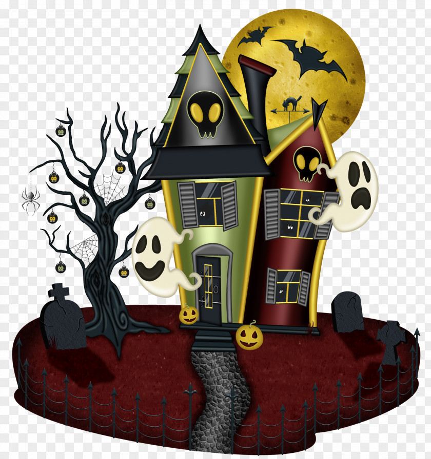 Halloween House Large Picture Hayride Clip Art PNG