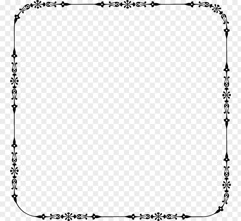 Curved Border Picture Frames Victorian Era Clip Art PNG
