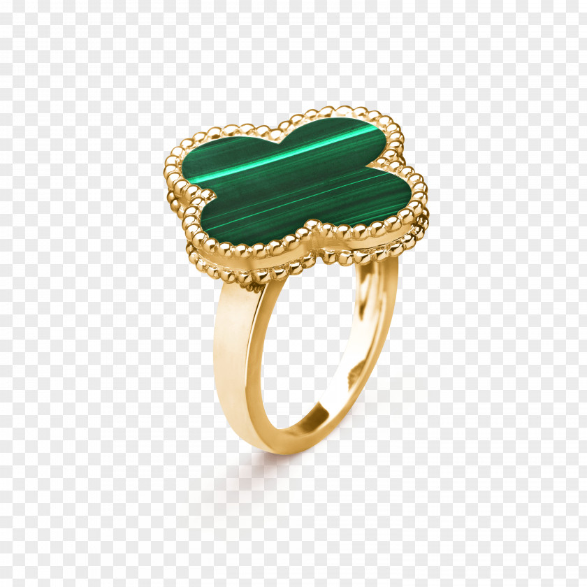 Emerald Ring Van Cleef & Arpels Jewellery Gold PNG