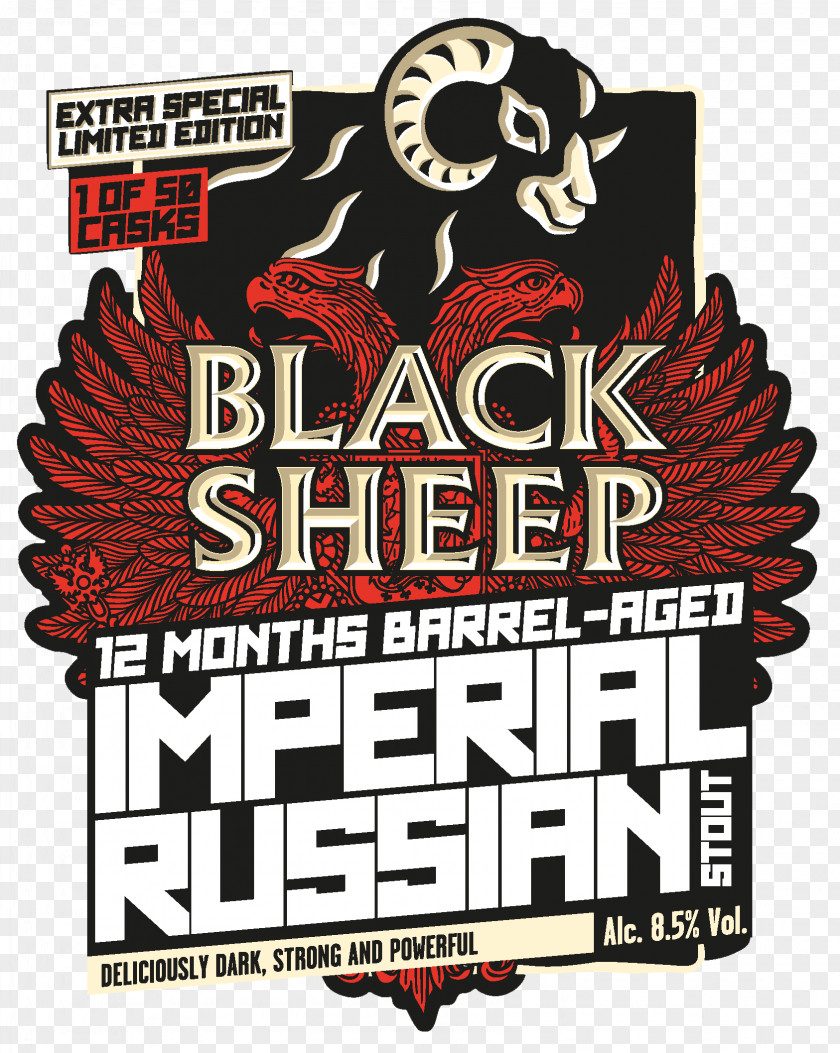 Monty Python's Flying Circus Black Sheep Brewery Russian Imperial Stout Logo PNG