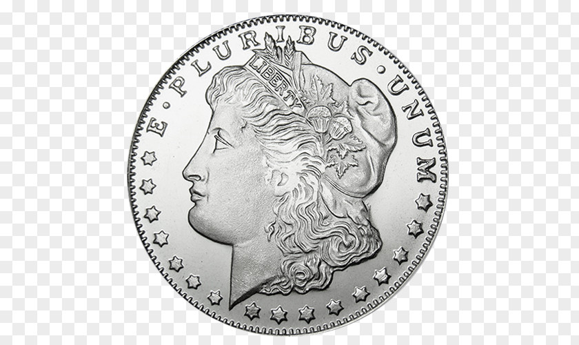 Ancient Currency Morgan Dollar Coin Silver PNG