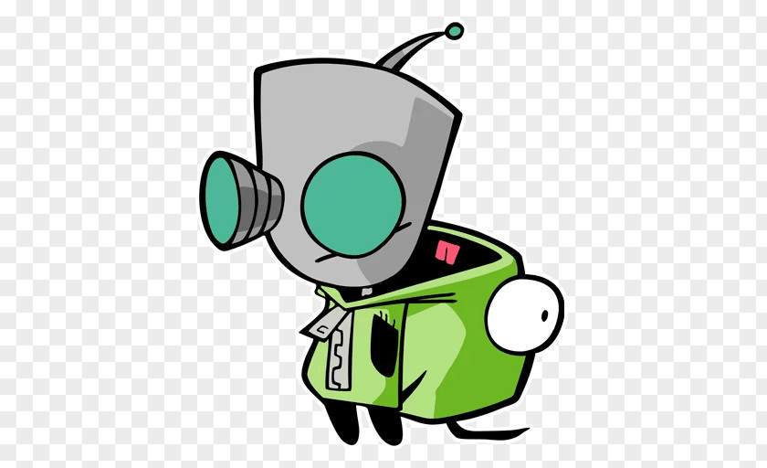 Gir Invader Zim Robot Merchandise Tallest Red Drawing Image PNG