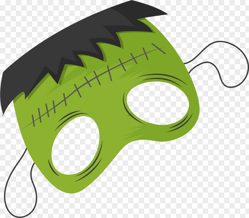 Cartoon Hulk Mask Frankenstein PNG
