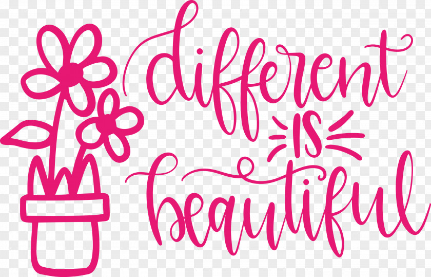 Different Is Beautiful Womens Day PNG