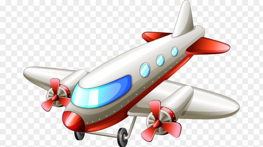 Exquisite Cartoon Helicopter Airplane Aircraft Propeller Illustration PNG