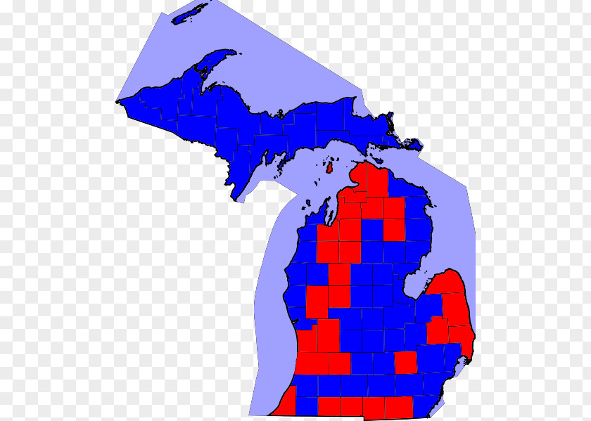Map Flag Of Michigan PNG