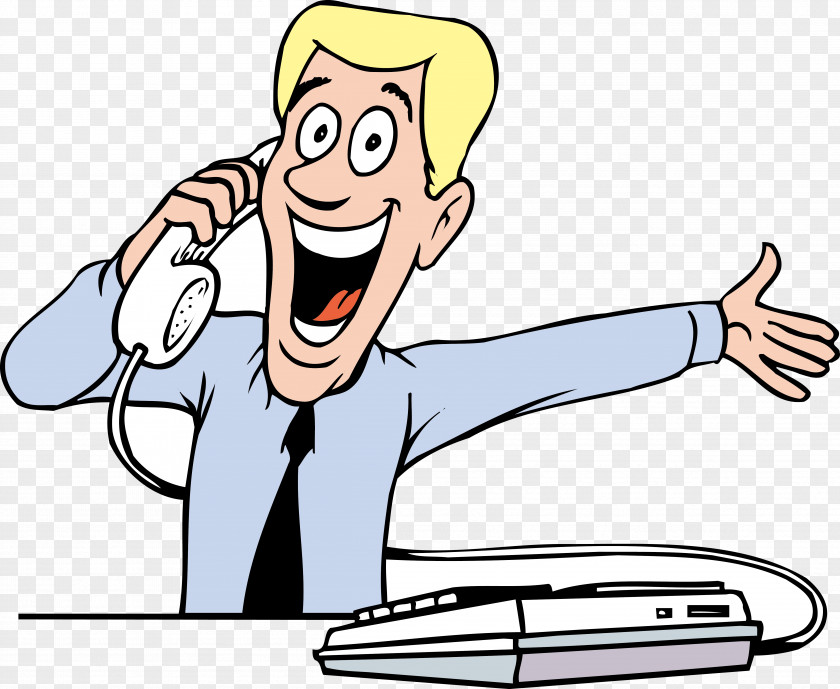 Telephone Consultation Man Vector Call Mobile Phone Card Clip Art PNG