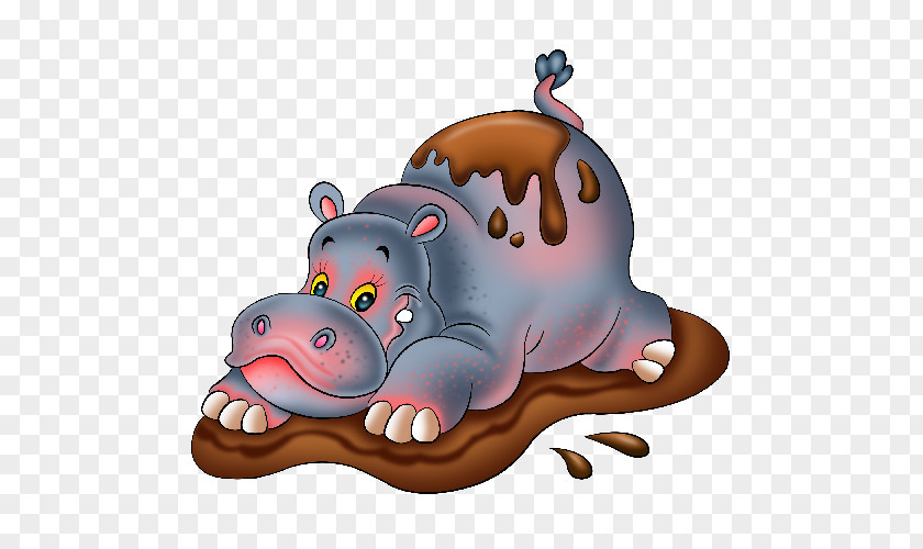 Cute Elephant Hippopotamus Clip Art PNG