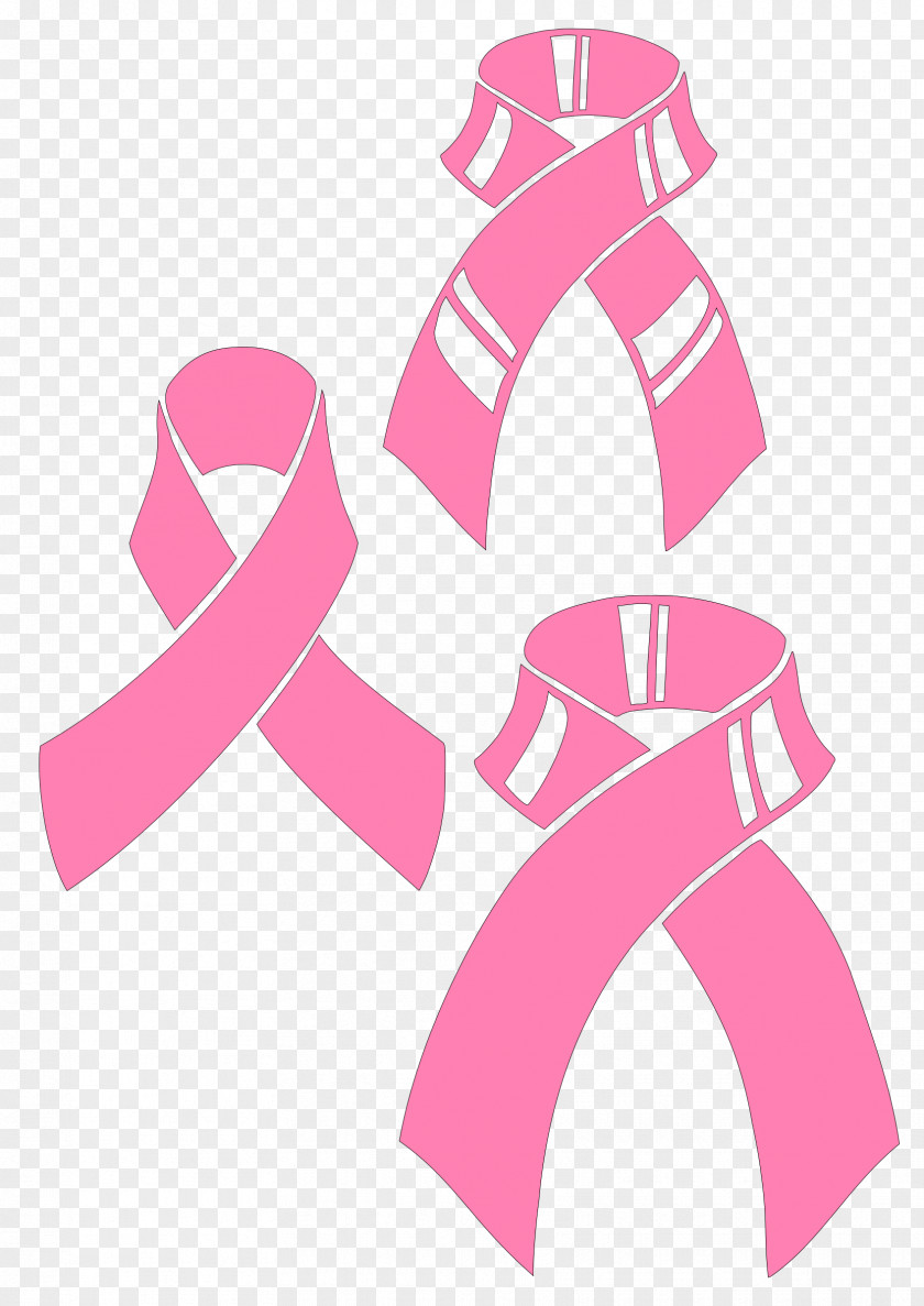 Pink Ribbon Awareness Clip Art PNG