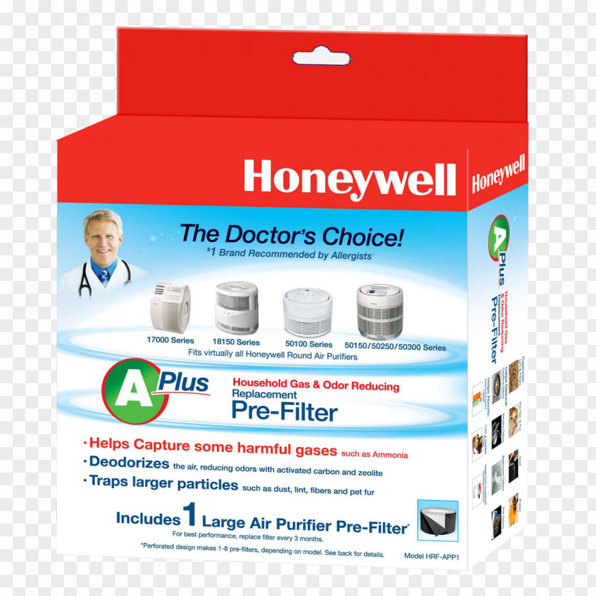 AIR FILTER Air Filter HEPA Honeywell HRF-AP1 Universal Pre-Filter Purifiers HPA300 PNG
