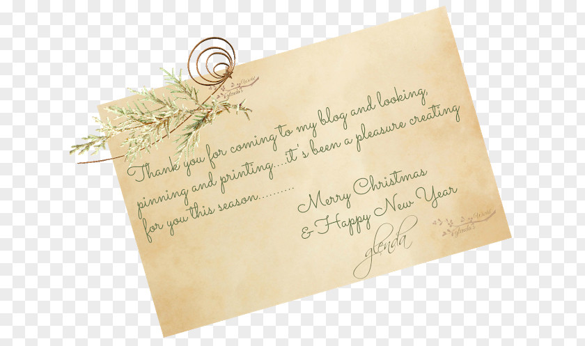Christmas Cover Calligraphy Font Envelope PNG