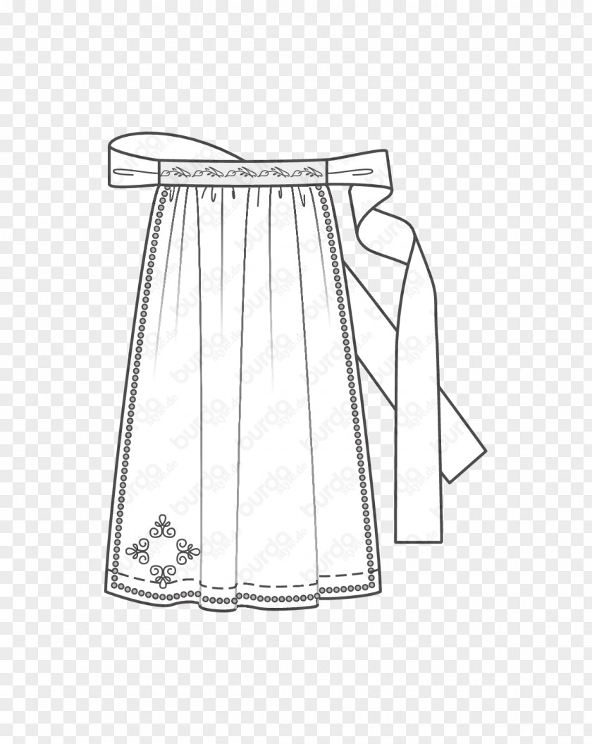 Dirndl Fashion Apron Sleeve Pattern PNG