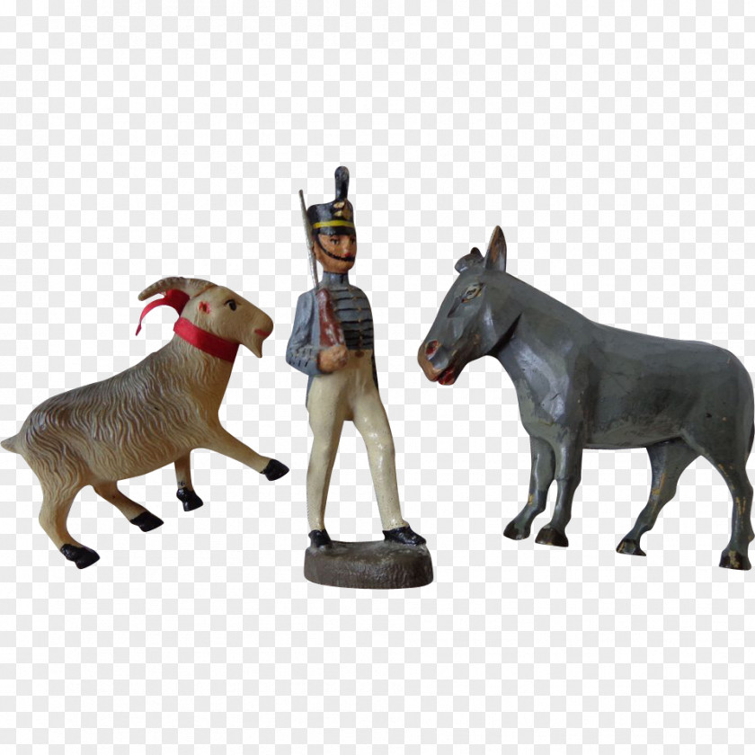 Donkey Cattle Goat Pack Animal Figurine PNG