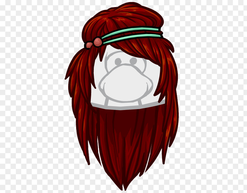 Penguin Club Clip Art Red Hair PNG