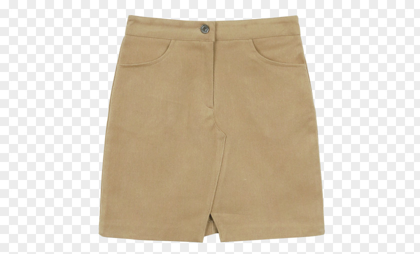 Short Skirt Bermuda Shorts Trunks Khaki PNG