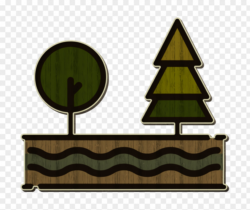 Nature Icon Tree River PNG