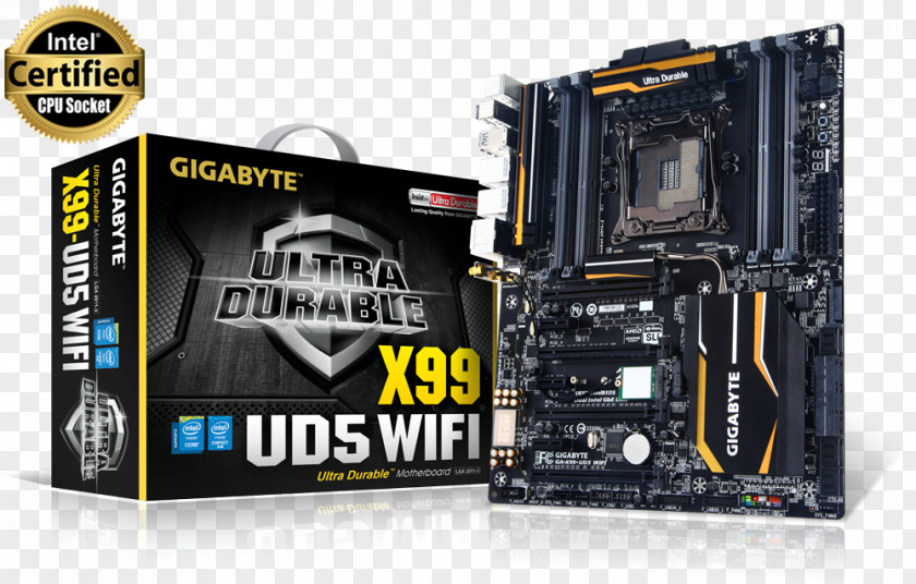 Amplifier Intel X99 LGA 2011 Motherboard DDR4 SDRAM Gigabyte GA-X99-UD4 PNG