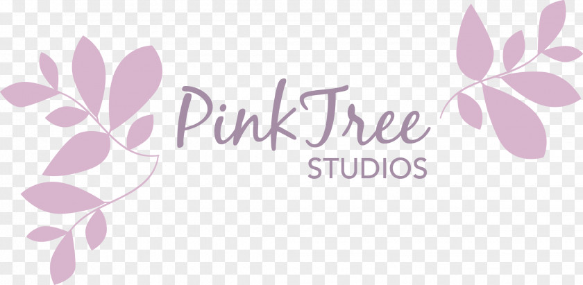 Design Logo Pink Petal Brand PNG