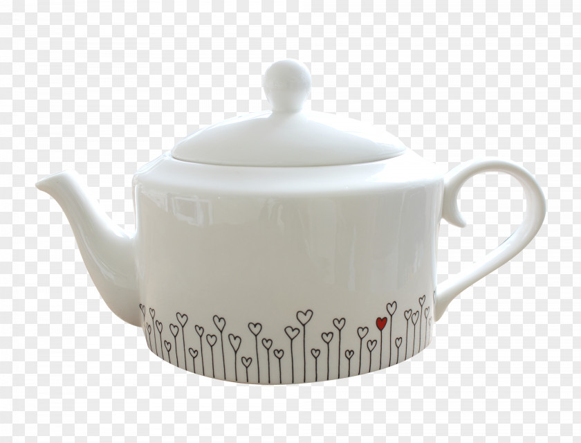 Kettle Saucer Porcelain Lid Teapot PNG