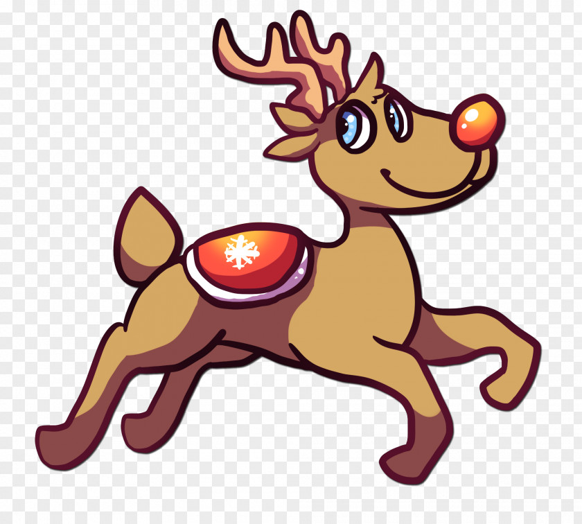 Reindeer Vertebrate Cartoon Clip Art PNG