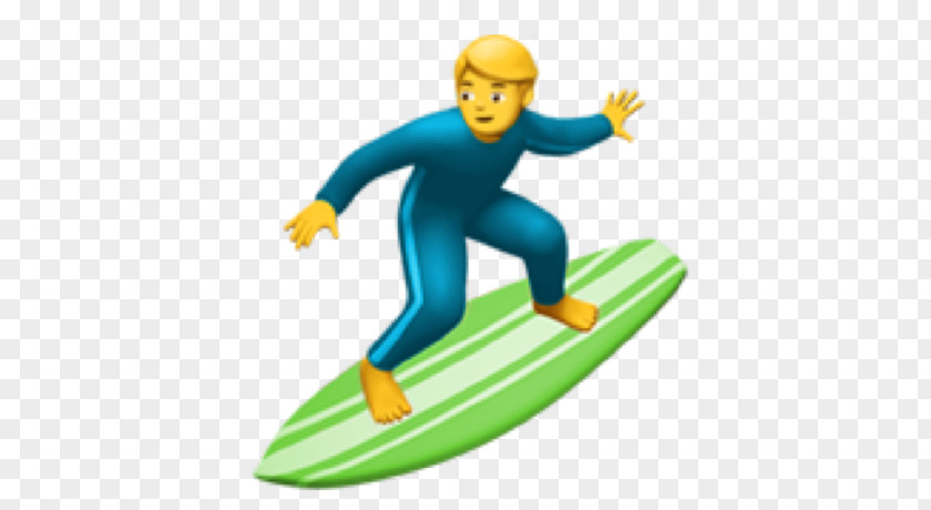 Surfing Emoji Surfboard Skateboarding PNG