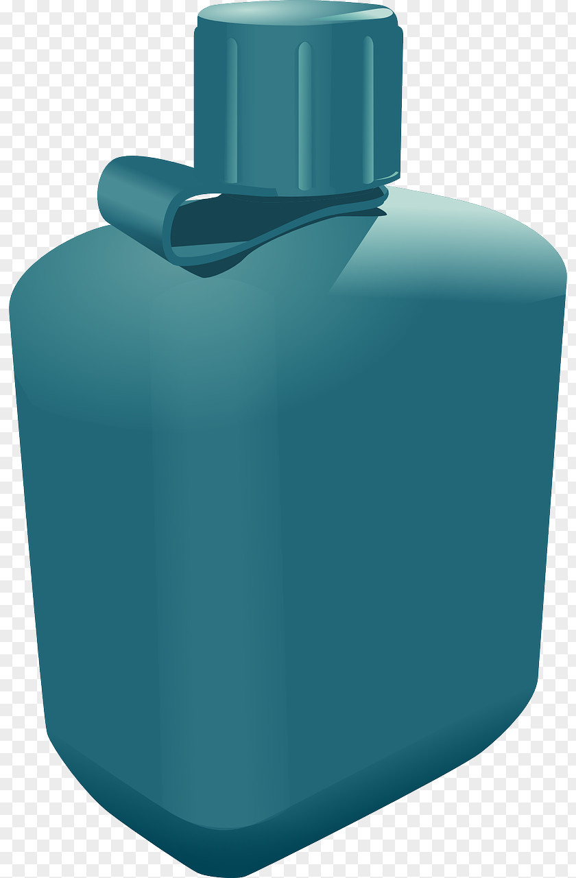 Blue Plastic Bottle Water Bottles Container Clip Art PNG