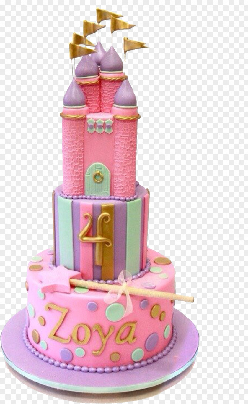 Castle Cake Birthday Princess Chocolate Tart Bakery PNG