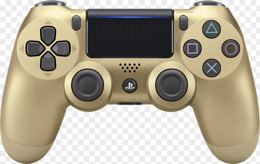 Gold PlayStation 4 Game Controllers Sony DualShock PNG