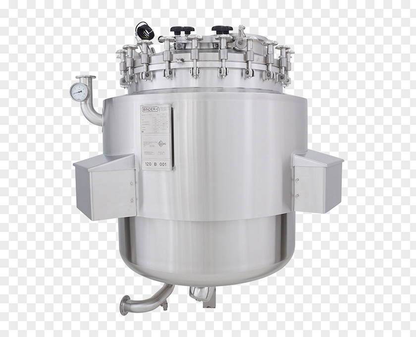 Pressure Vessel Bioreactor BINDER Chemical Substance Stainless Steel PNG