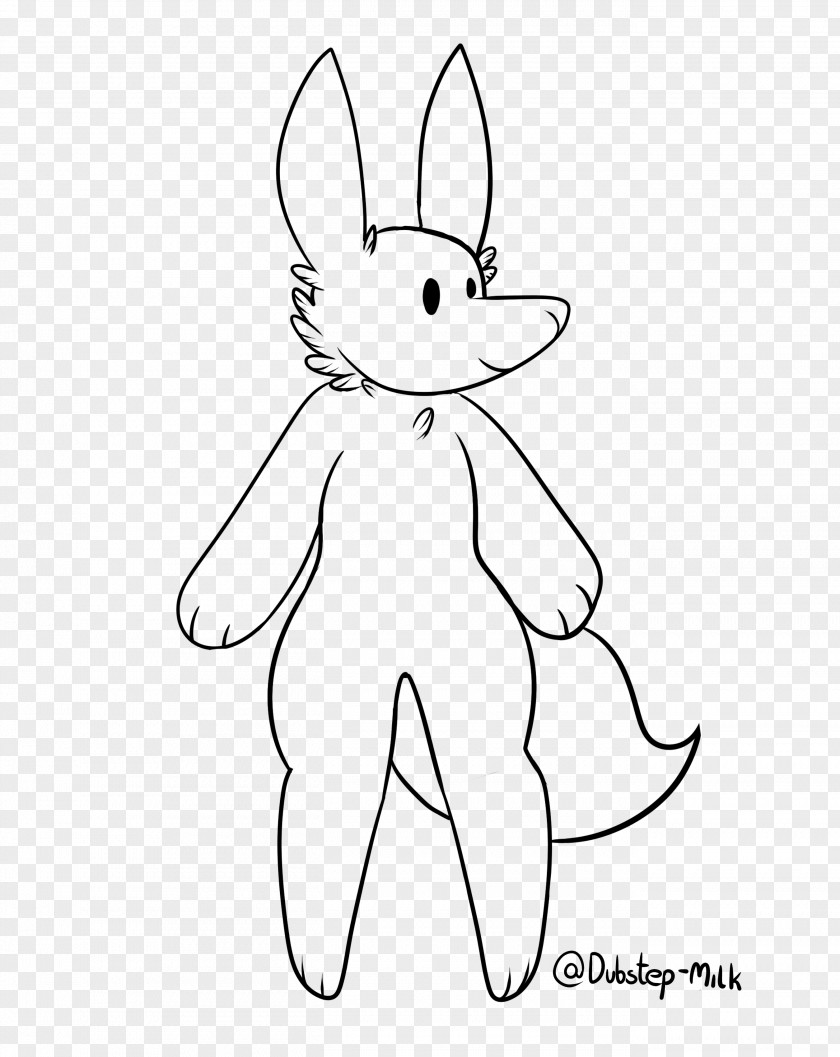 Rabbit Domestic Hare Easter Bunny Line Art PNG