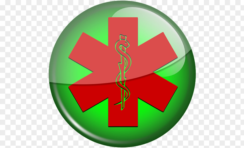 Red Star Of Life Emergency Medical Services Paramedic Green PNG
