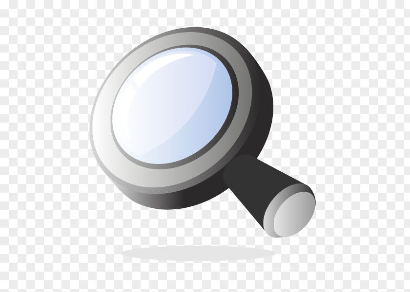 Vector Magnifying Glass 3D Computer Graphics PNG