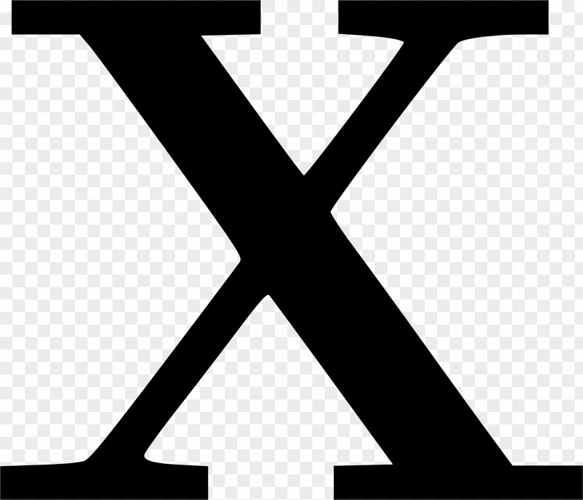 X Letter Cyrillic Script Clip Art PNG