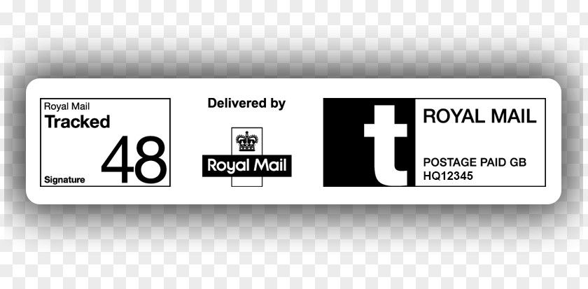 Royal Mail Delivery Sticker Address PNG
