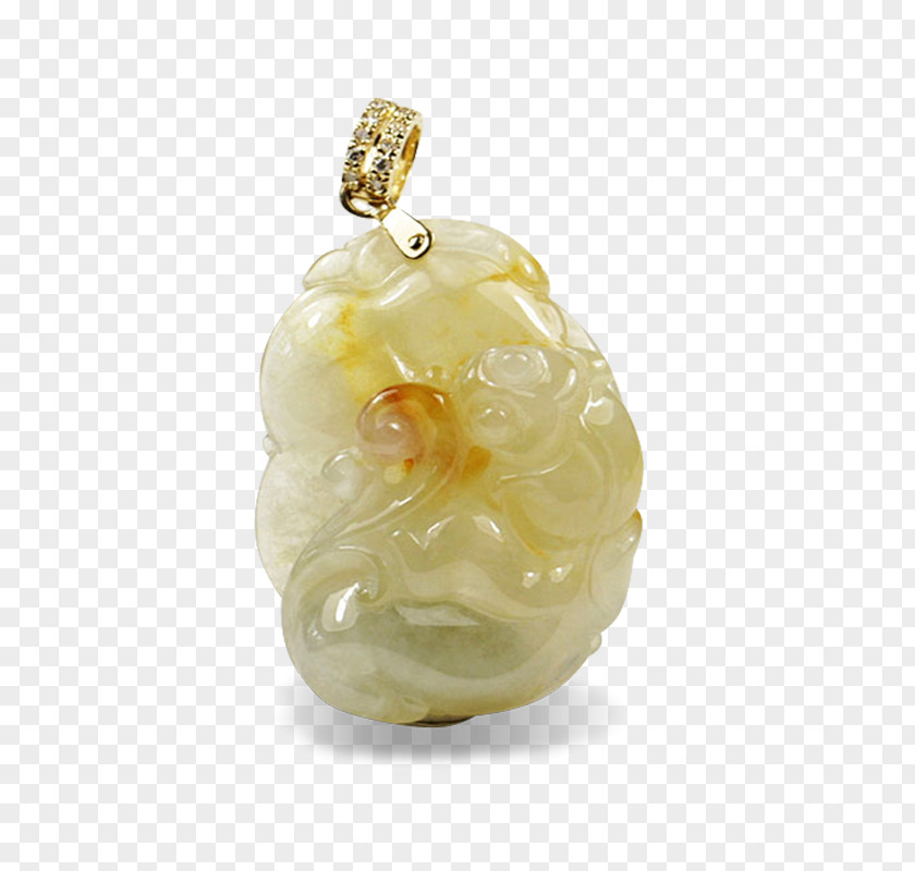 Yellow Honey Charms & Pendants Jadeite Gemstone Jewellery PNG