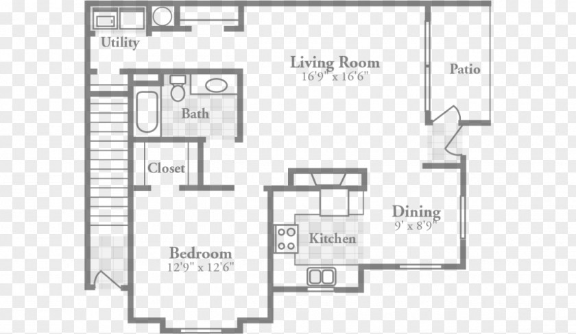 Apartment Floor Plan Crowne At Old Carolina On 10th PNG