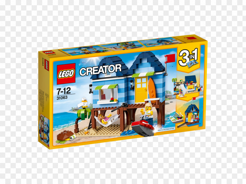 Toy Lego Creator LEGO 31063 Beachside Vacation Block PNG