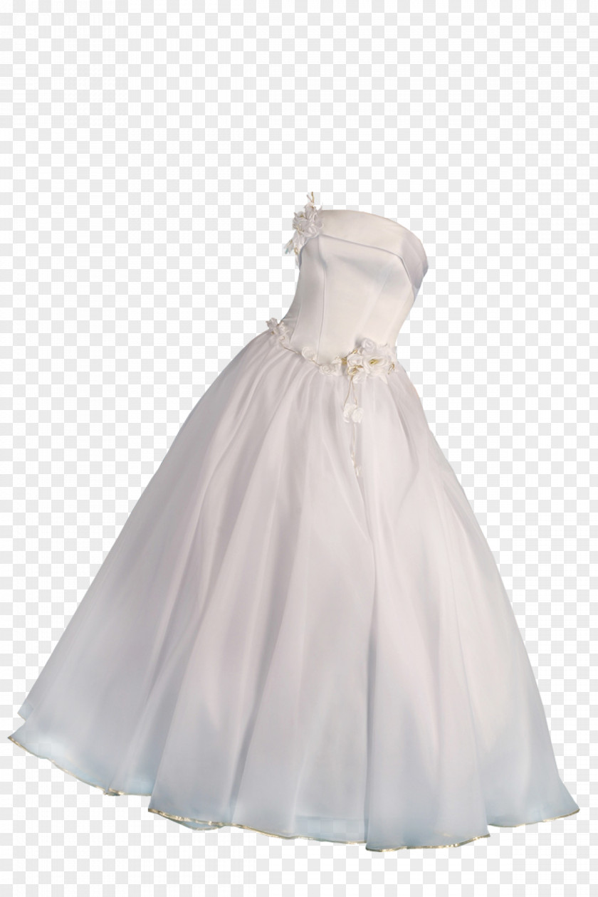 White Wedding Fashion Dress PNG