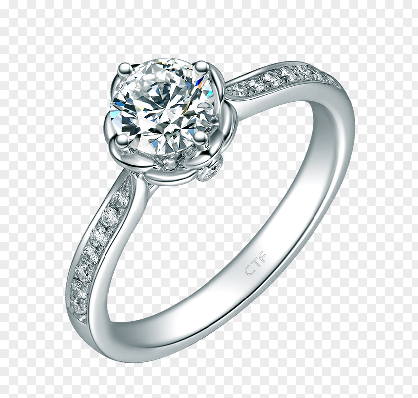 Ring Engagement Chow Tai Fook Jewellery Diamond PNG