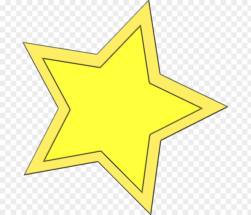 Star Yellow Line Clip Art PNG