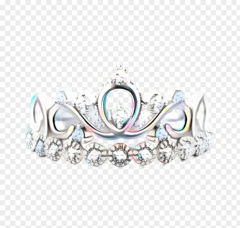 Gemstone Metal Cartoon Crown PNG