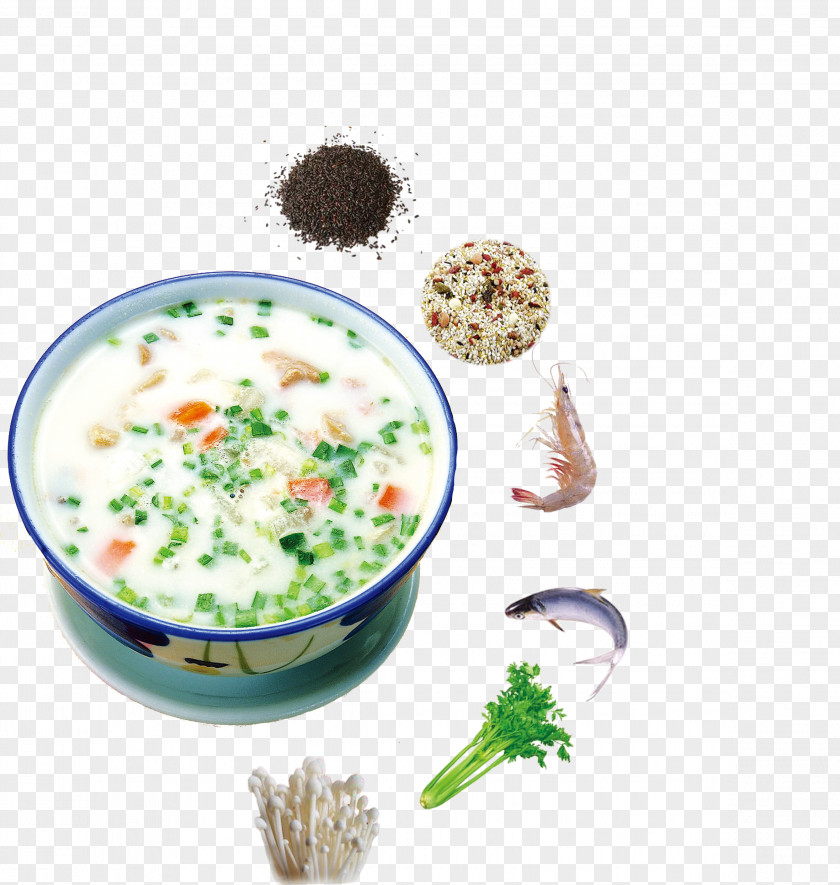 Corn Porridge Seafood Fish Congee Allium Fistulosum Garlic Chives Vegetable PNG