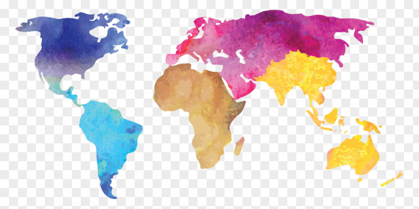 Globe World Map Blank PNG