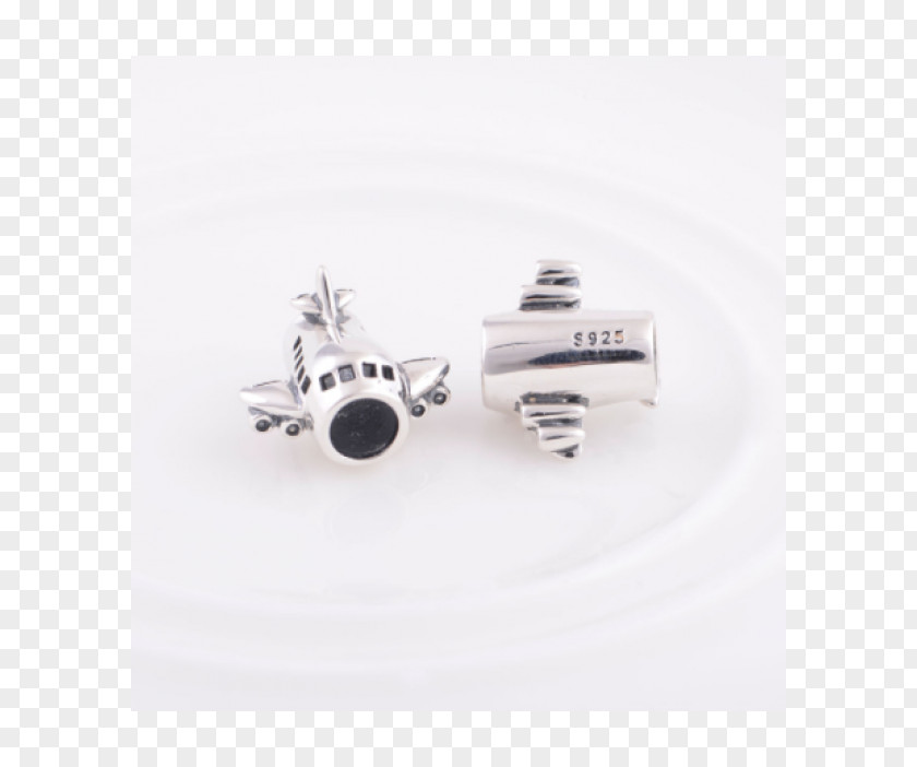 Silver Charm Bracelet Earring Pandora PNG