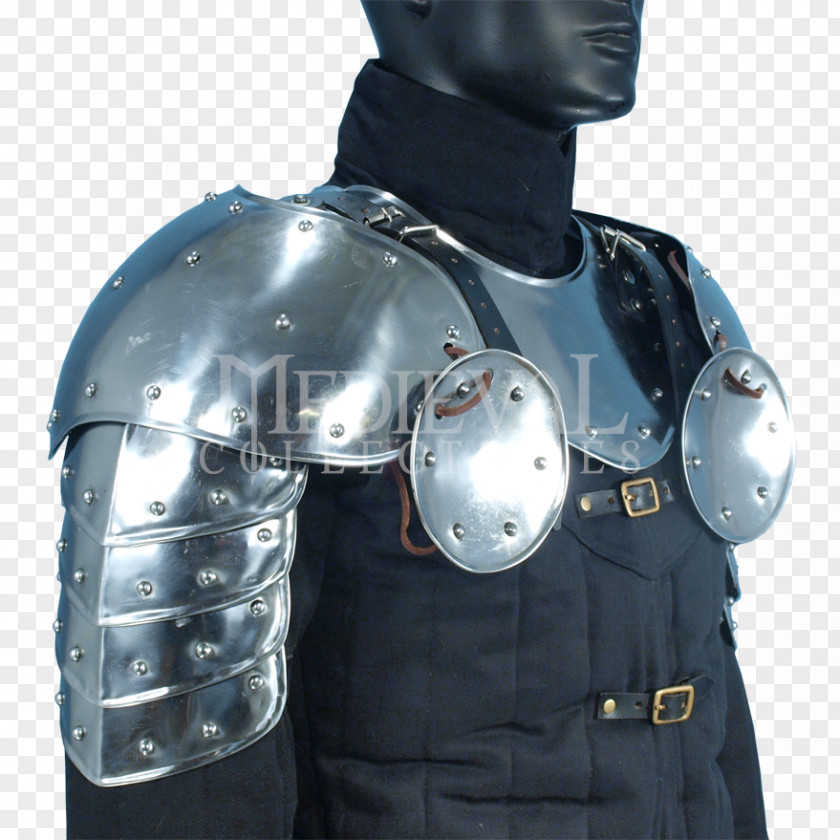 Armour Plate Body Armor Pauldron Steel PNG