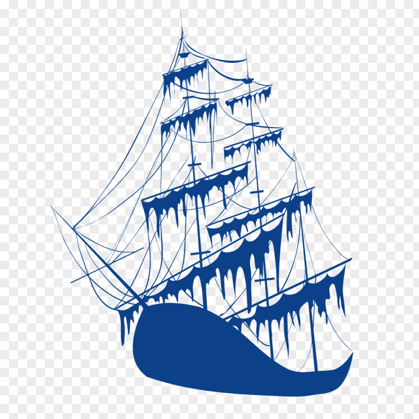 Blue Ocean Sailing Vector Ship Royalty-free Clip Art PNG