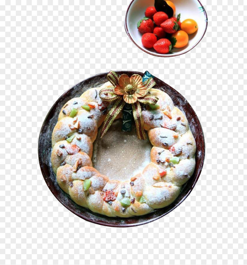 Donut Bread Hefekranz Breadstick Milk Christmas PNG