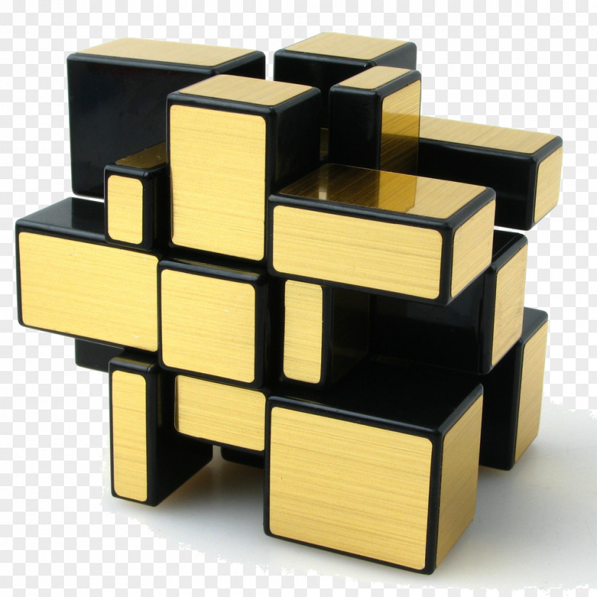 Golden Cube Rubiks Cubo De Espejos Puzzle Skewb PNG